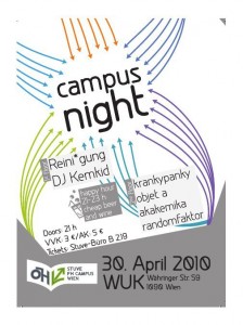 campus night, april 2010 @ WUK